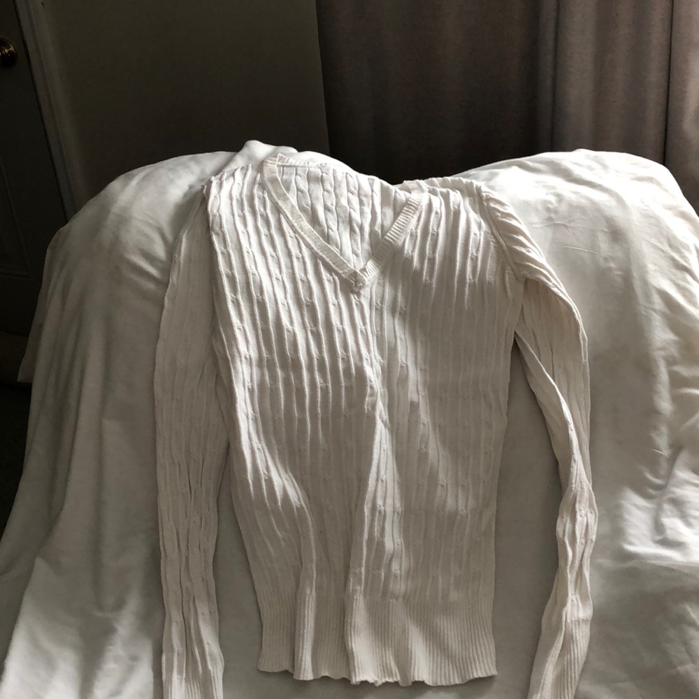 Off white Sweet Potato v neck sweater